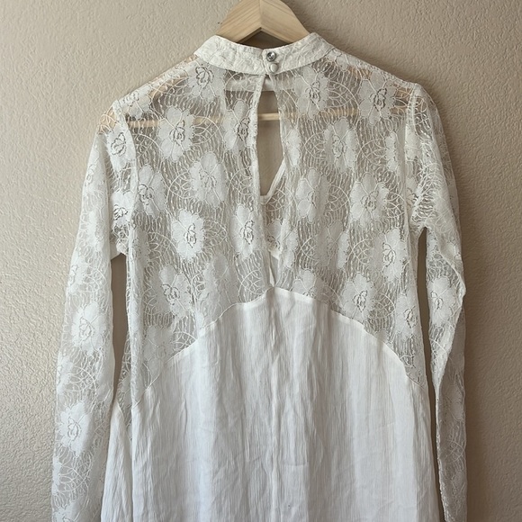 Volcom Bohemian Bride Top White and Lace Size Medium - Picture 9 of 11